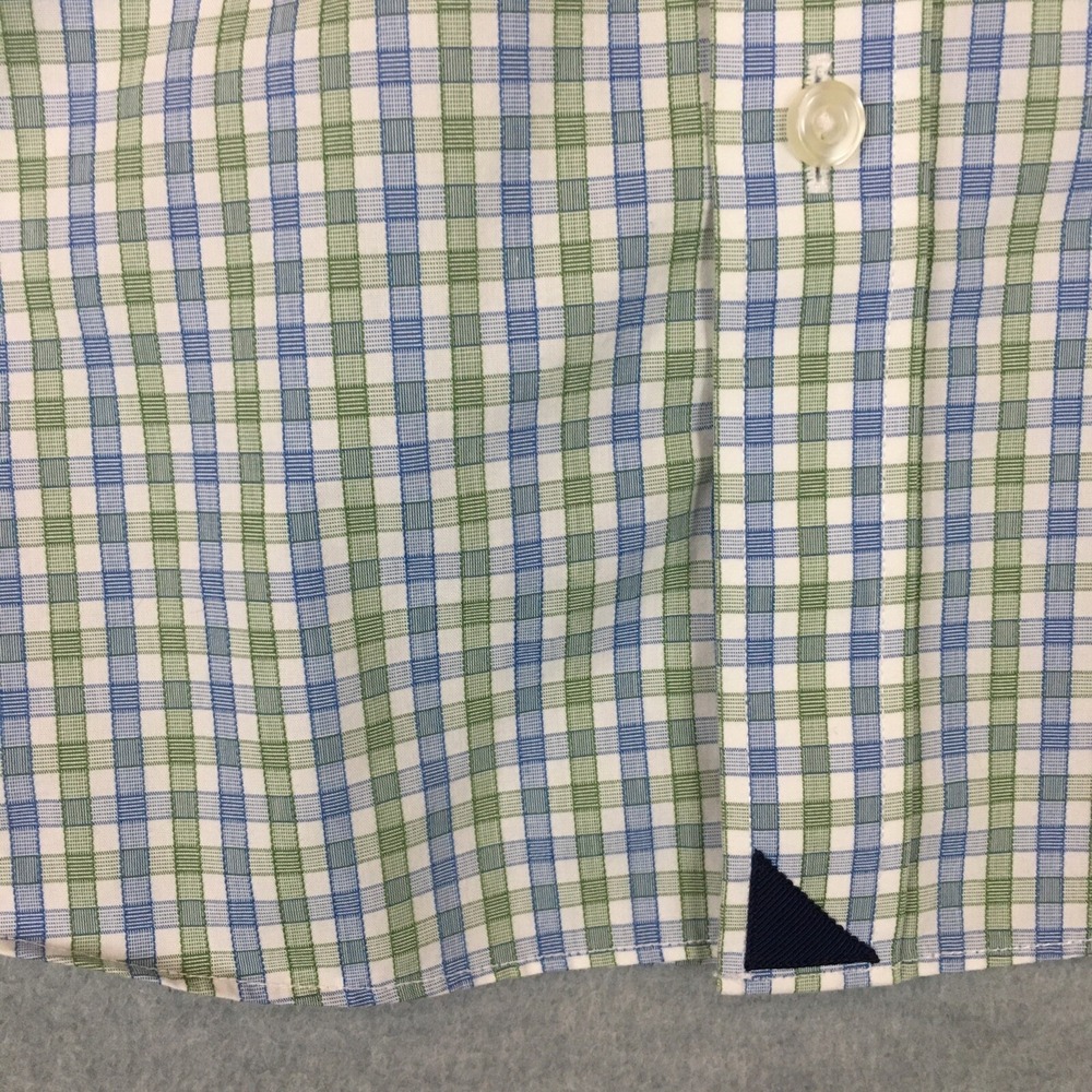 UNTUCKit Dress Shirt Dubois Plaid Slim Fit Wrinkle Free Long Sleeve Green Medium - Picture 12 of 12